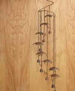 Happy Gardens Umbrellas Spiral Mobile Wind Chime