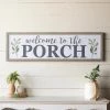 Happy Gardens "Welcome To The Porch" Wooden Sign Garden Signs