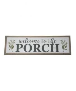 Happy Gardens "Welcome To The Porch" Wooden Sign Garden Signs