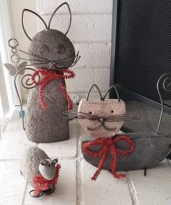 Happy Gardens Whiskered Cat Garden Statue Statues