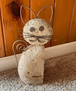 Happy Gardens Whiskered Cat Garden Statue Statues