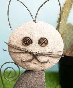 Happy Gardens Whiskered Cat Garden Statue Statues