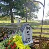 Happy Gardens White Stable Birdhouse Birdhouses/Baths