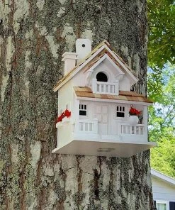 Happy Gardens White Veranda Bird House