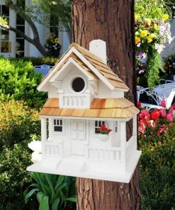 Happy Gardens White Veranda Bird House