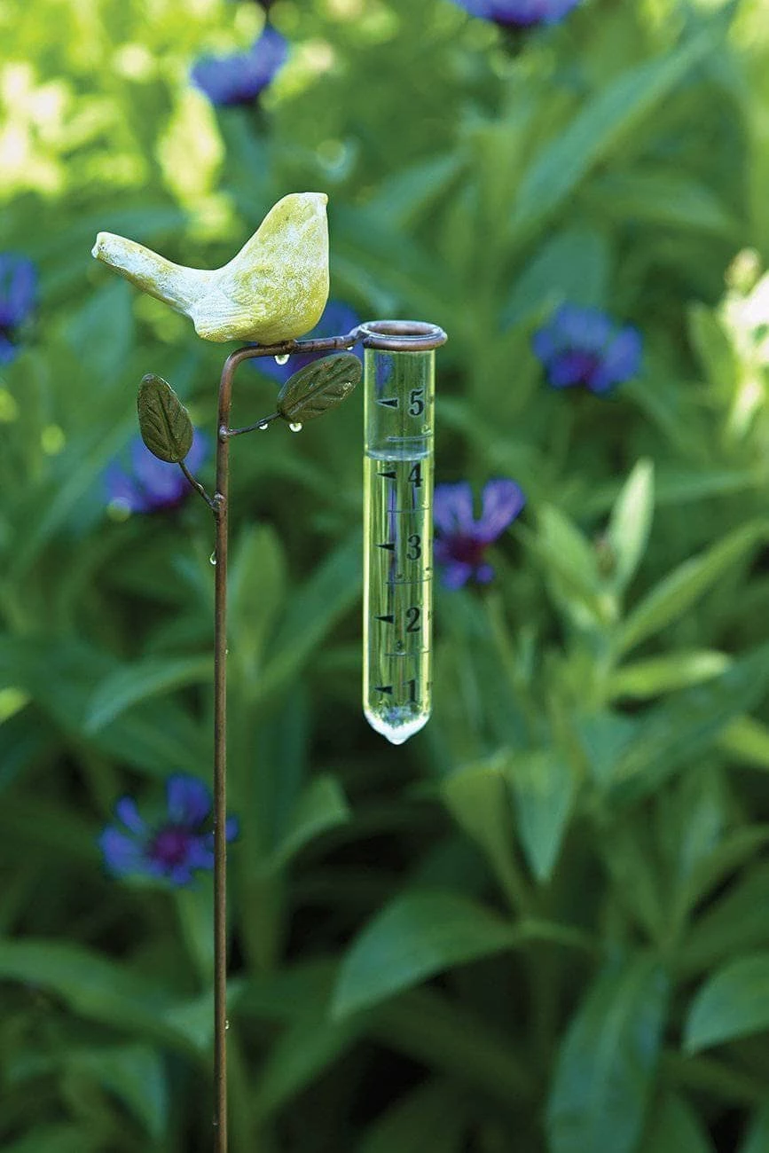 Happy Gardens Garden Stakes & Rain Gauges Yellow Bird Rain Gauge 3 Happy Gardens Garden Stakes & Rain Gauges Yellow Bird Rain Gauge