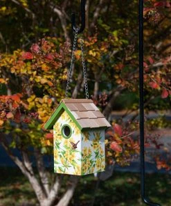 Happy Gardens Yellow Jessamine Printed Birdhouse