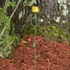 Happy Gardens Yellow Rose Garden Stake Garden Stakes & Rain Gauges