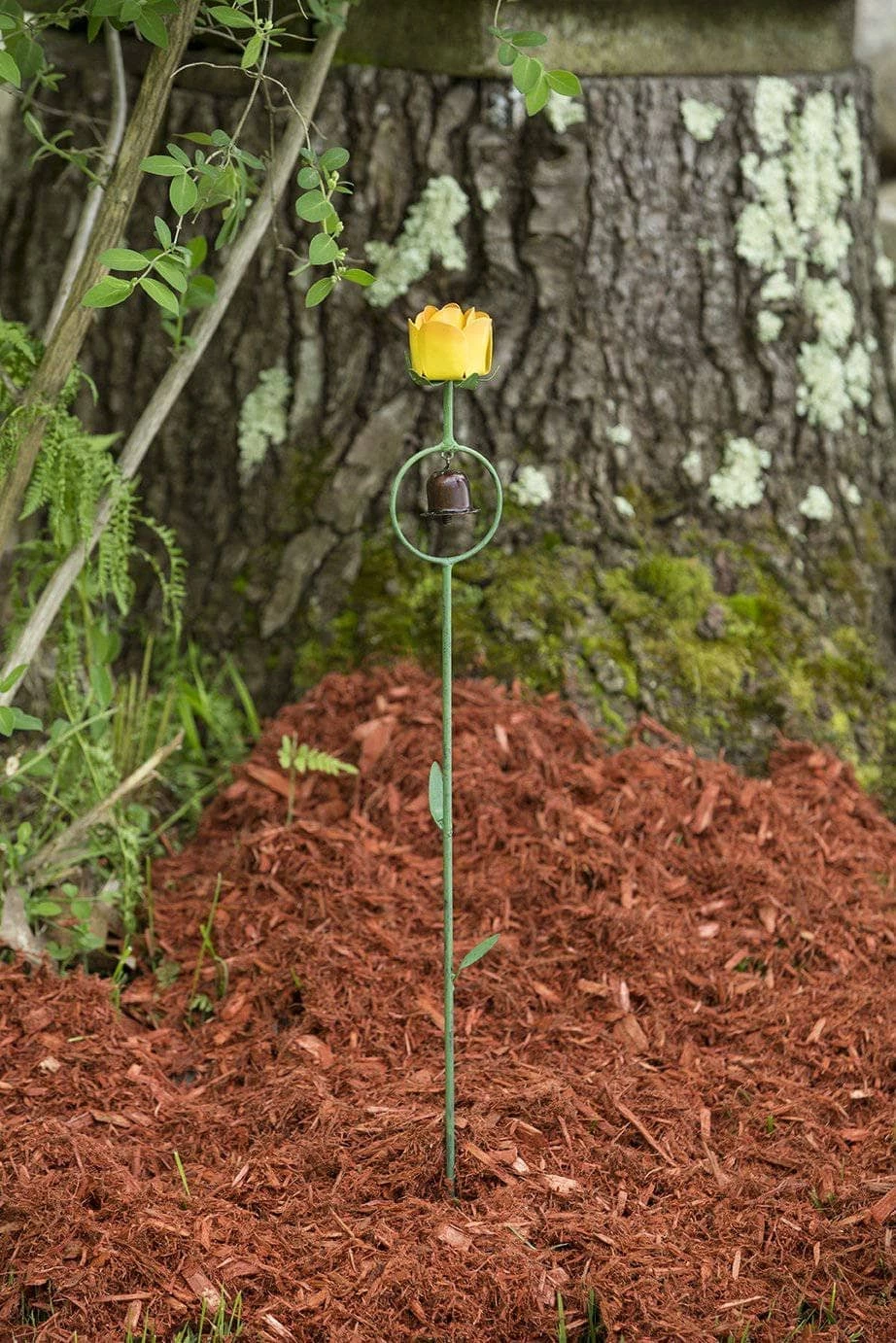 Happy Gardens Yellow Rose Garden Stake Garden Stakes & Rain Gauges 3 Happy Gardens Yellow Rose Garden Stake Garden Stakes & Rain Gauges