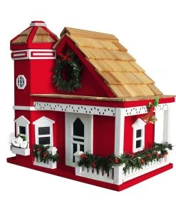 Happy Gardens Birdhouses/Baths Yuletide Cottage Birdhouse