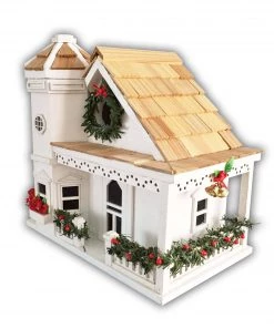 Happy Gardens Yuletide Cottage Birdhouse Birdhouses/Baths 7 Happy Gardens Yuletide Cottage Birdhouse Birdhouses/Baths