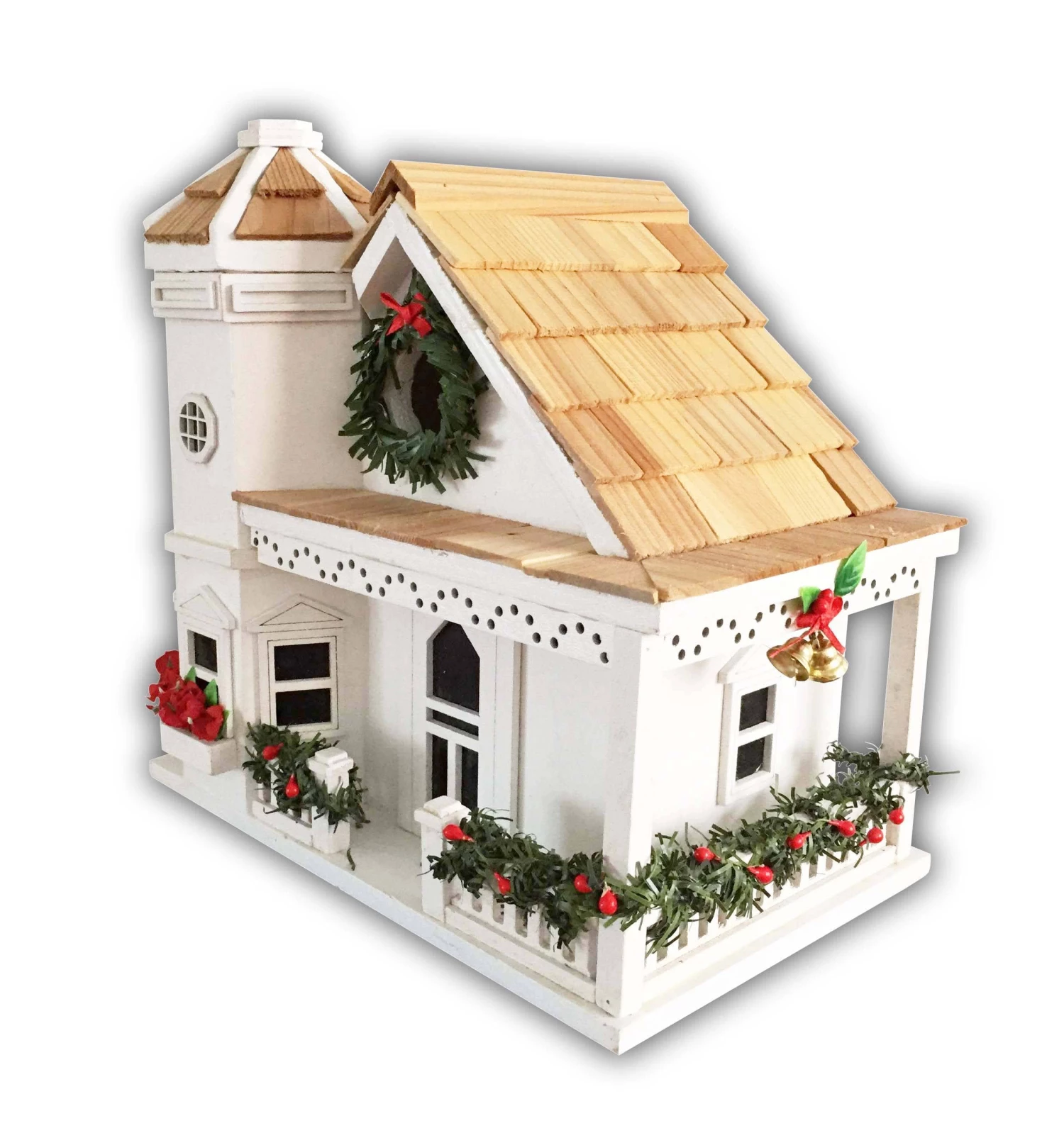 Happy Gardens Yuletide Cottage Birdhouse Birdhouses/Baths 5 Happy Gardens Yuletide Cottage Birdhouse Birdhouses/Baths